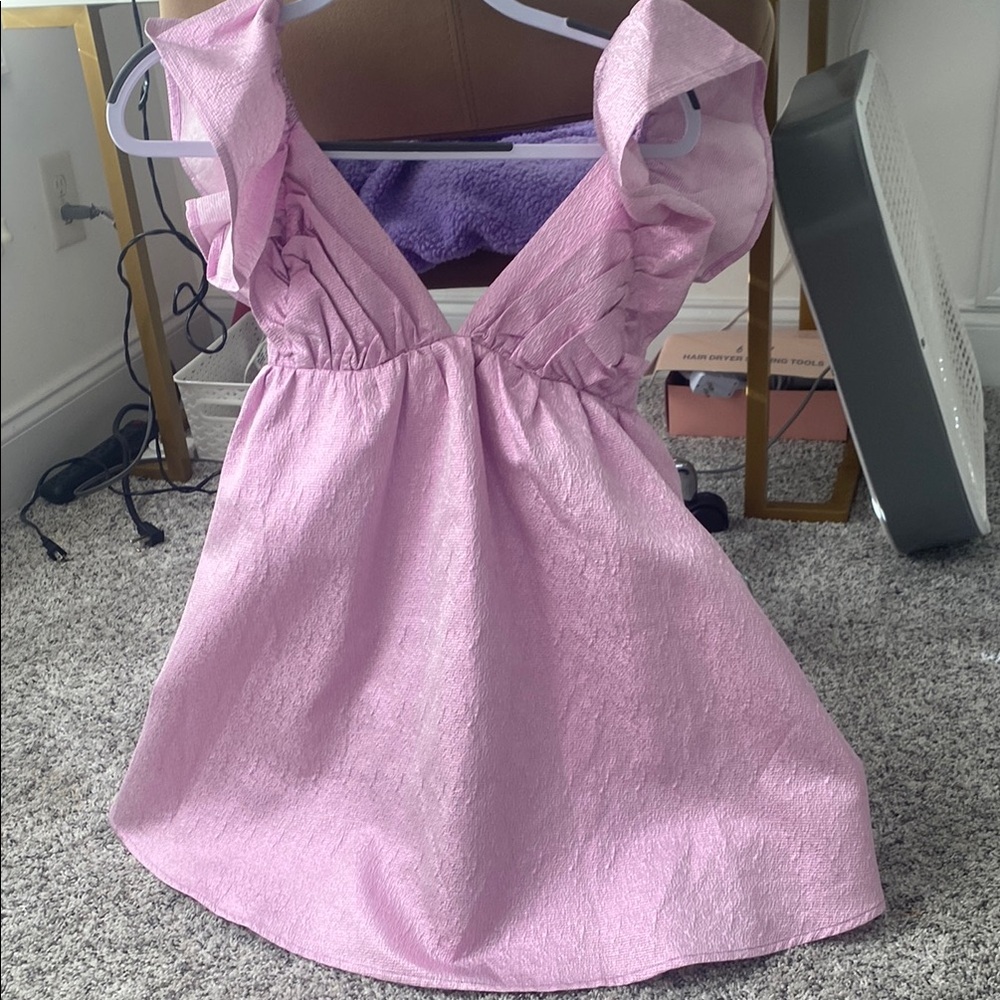 Pink Ruffled Dress